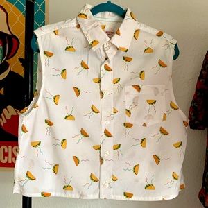 REWORKED Mossimo Supply Co. Taco print shirt